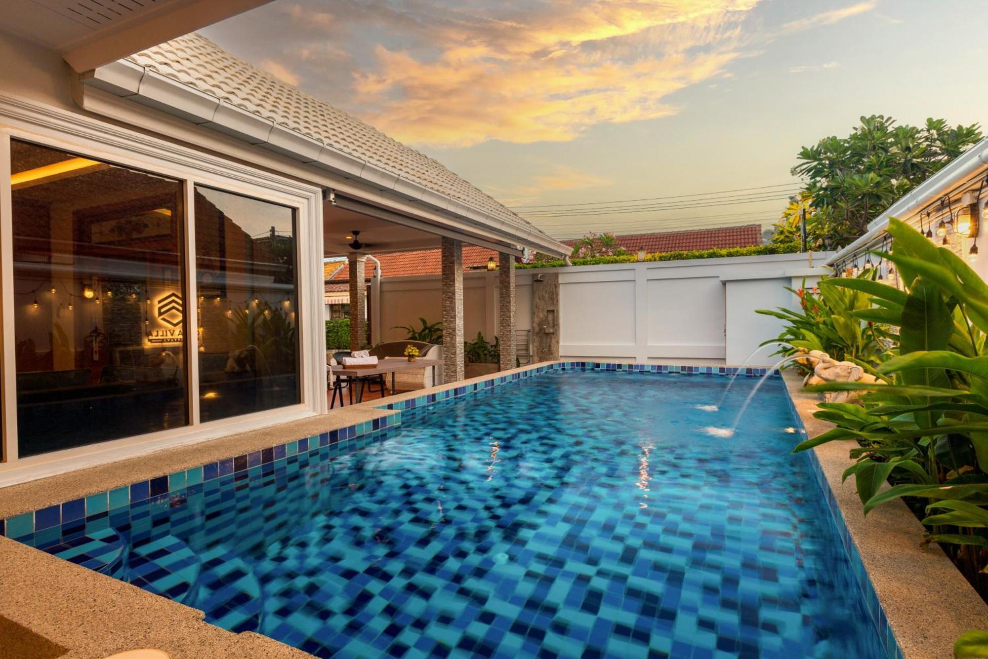 Pattaya Private Villa - Pool,Sauna,Snooker,Bbq Екстериор снимка