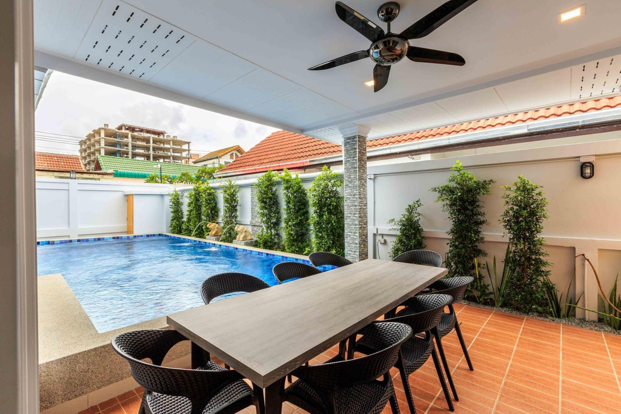 Pattaya Private Villa - Pool,Sauna,Snooker,Bbq Екстериор снимка
