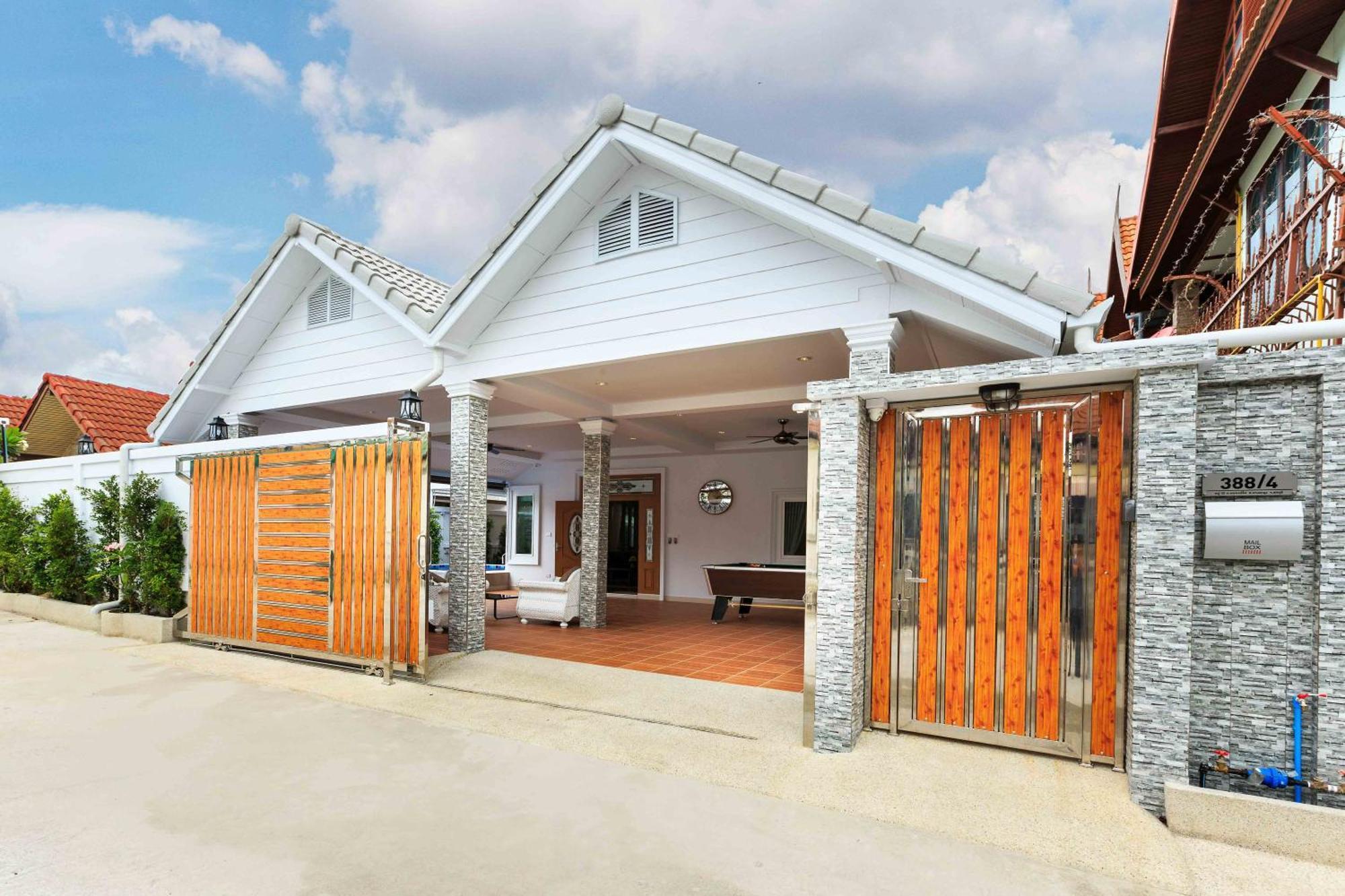 Pattaya Private Villa - Pool,Sauna,Snooker,Bbq Екстериор снимка