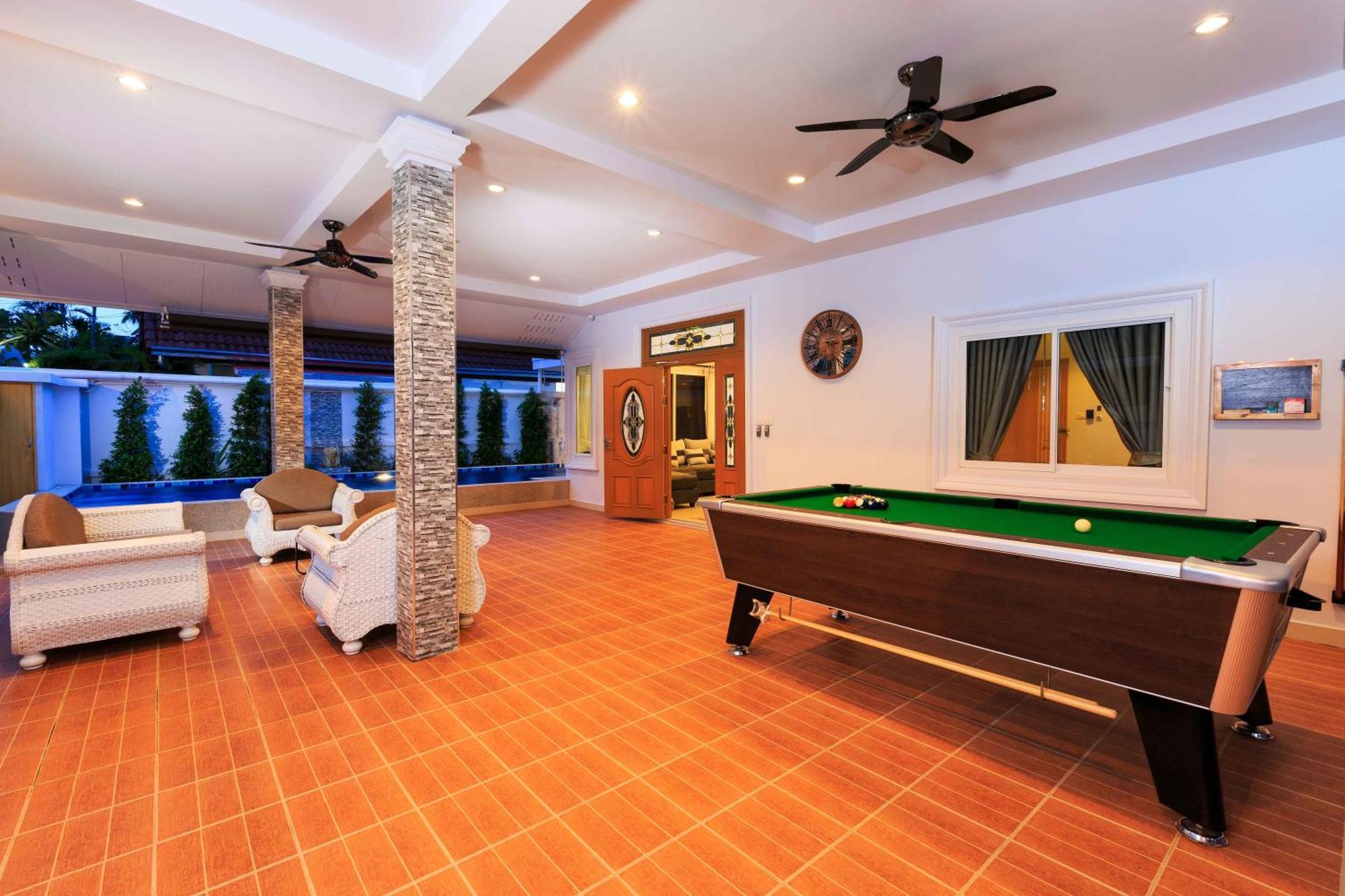 Pattaya Private Villa - Pool,Sauna,Snooker,Bbq Екстериор снимка