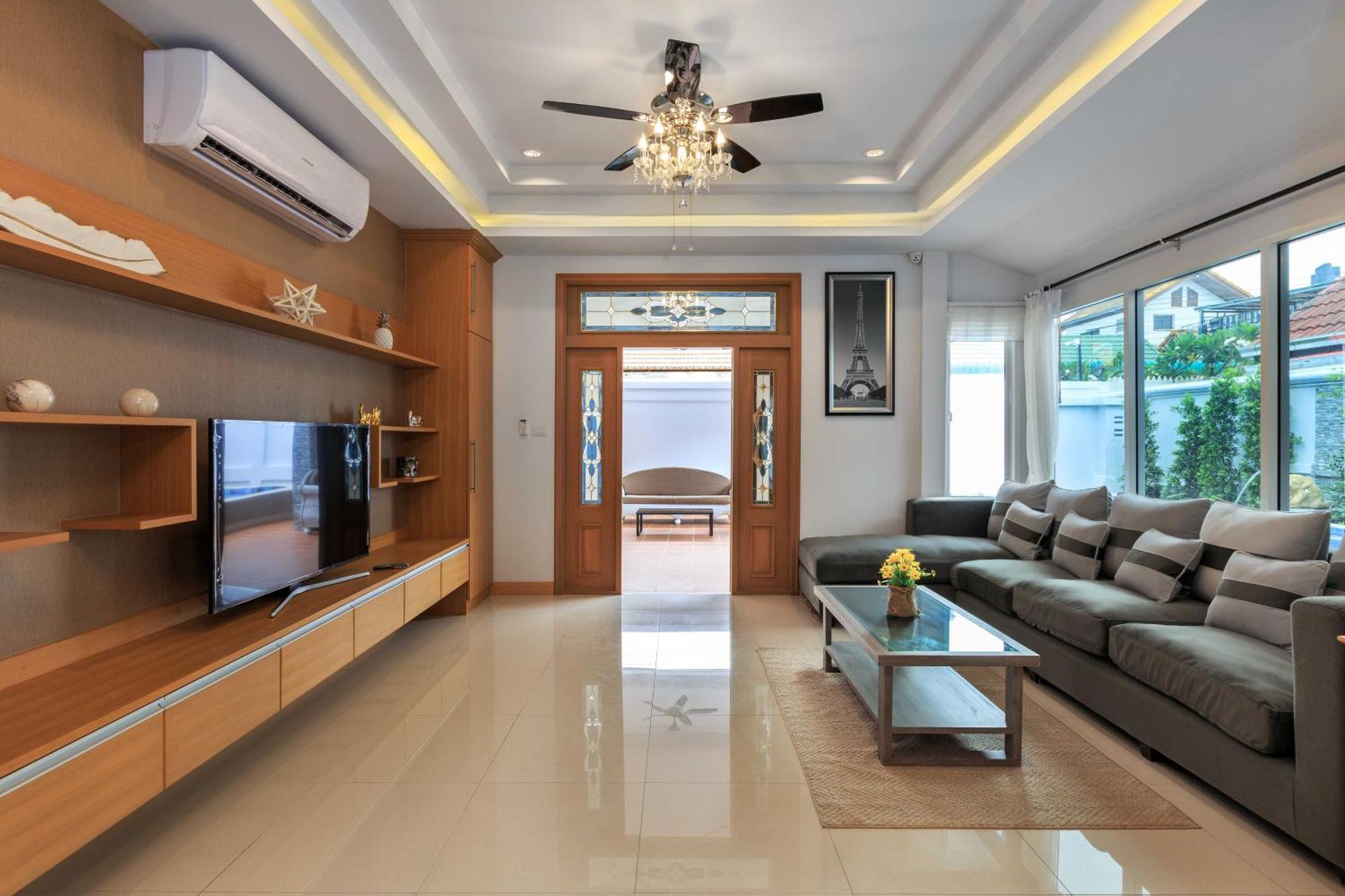 Pattaya Private Villa - Pool,Sauna,Snooker,Bbq Екстериор снимка